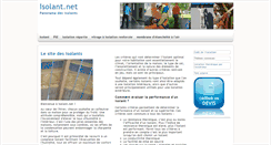 Desktop Screenshot of isolant.net